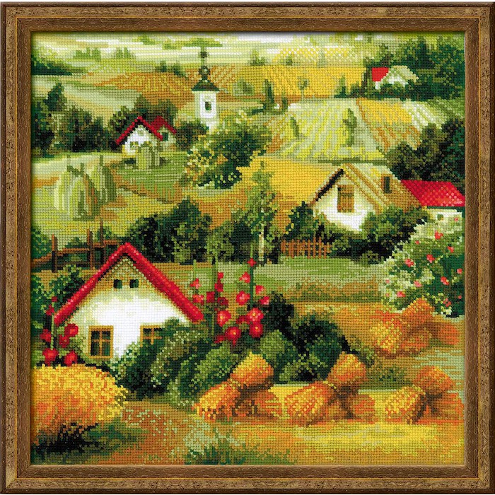 "Риолис" 1569 Набор для вышивания "Сербский пейзаж" 40*40 см
