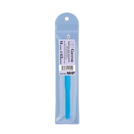 Крючок для вязания металлический с пластиковой ручкой d 4.5мм