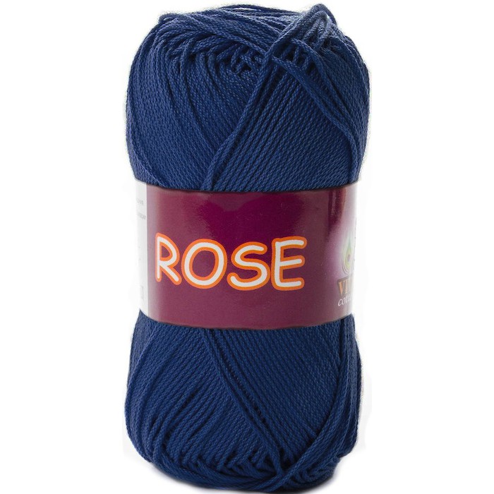Vita cotton Rose 4254 Темно-синий 100% хлопок двойной мерсеризации 150м 50 гр