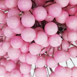Ягода (нежно-розовый) 8мм одна связка 50 ягод