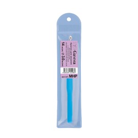 Крючок для вязания металлический с пластиковой ручкой d 3.0мм