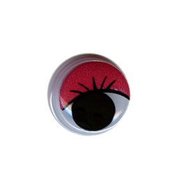 Глаза круглые с бегающими зрачками d 15 мм цв. красный