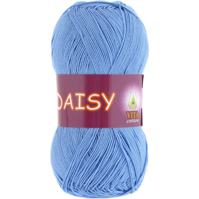 Vita cotton Daisy 4414 Голубой 100% мерсеризованный хлопок 295 м 50 м