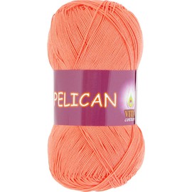 Пряжа Vita-cotton "Pelican" 4003 Персик 100% хлопок двойной мерсеризации 330м 50гр
