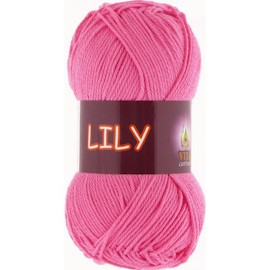 Vita cotton Lily 1612 Розовый 100% мерсеризованный хлопок 125 м 50 г