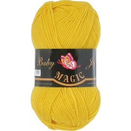 Magic Baby Joy 5721 желтый Шерсть-30%, акрил-70% 50 гр 133 м