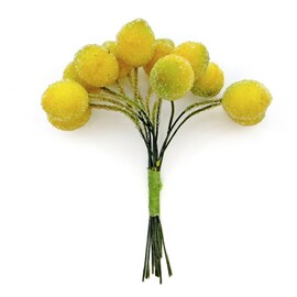 Декоративный букетик "Лимоны в сахаре" 12 шт DKB015