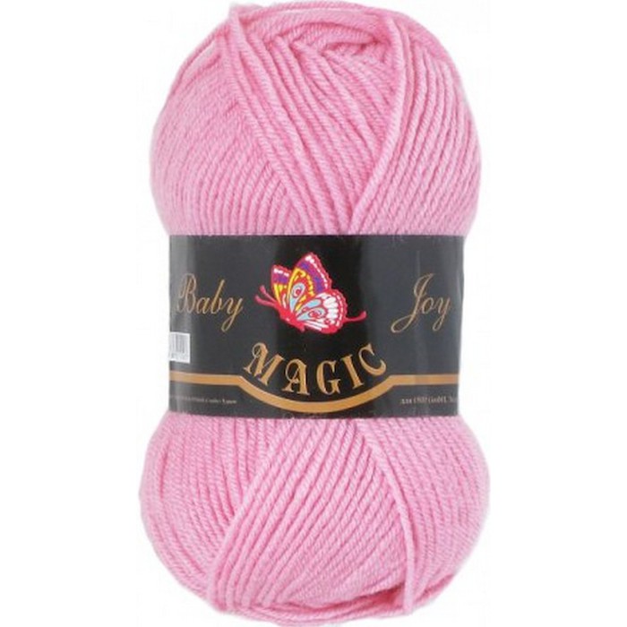 Пряжа Magic "Baby Joy" 5717 розовый Шерсть-30%, акрил-70% 50 гр 133 м