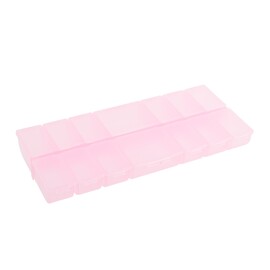 Коробка пластик для шв.принадл.GAMMA 24,2*10,5*2,75 см цв.розовая