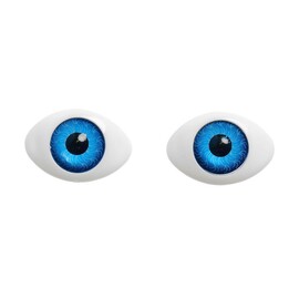 Глаза размер радужки 12 мм цв.голубой