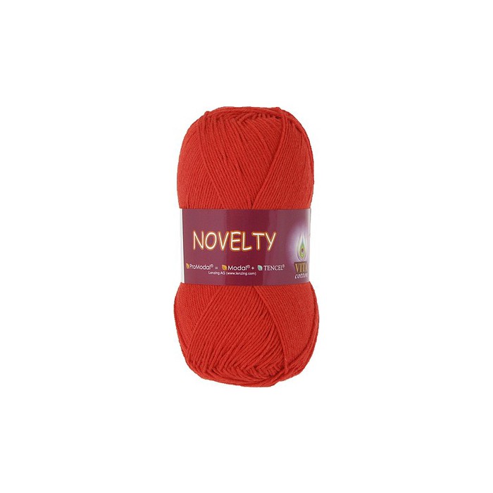 Vita cotton Novelty 1213 Ярко-красный 50% ProModal, хлопок 50%  200 м 50 гр